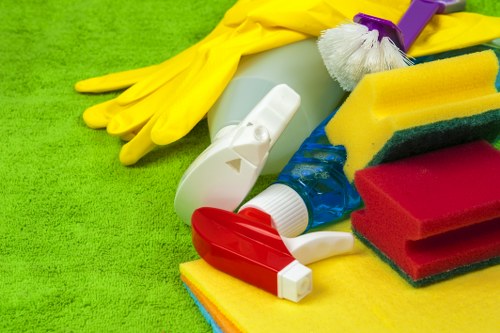 Responsible waste handling and cleaning materials after service