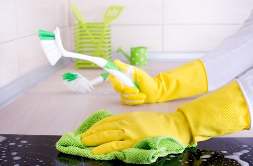 Freshly cleaned curtains improving a room in Rush Green